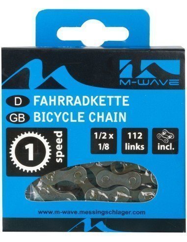 M-wave FE0601A Ketting 1 speed Zilver