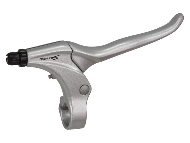 Saccon remgreep set L14 V-brake/rollerbrake satin Zilver