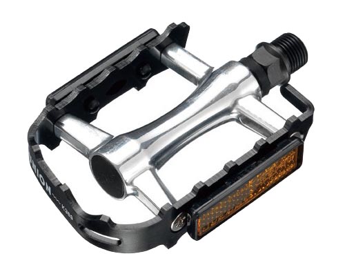 Union pedalen 910 ATB/Hybride alu/staal op kaart Zilver