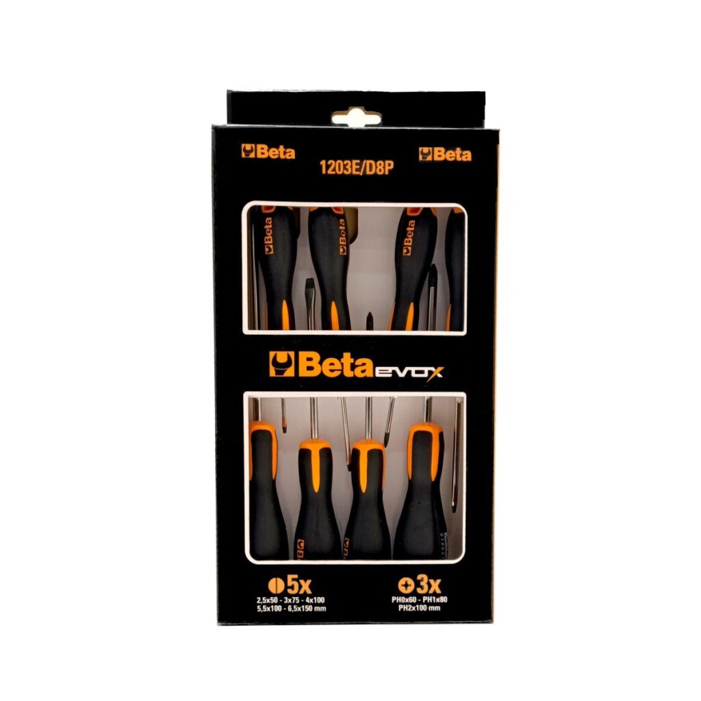 Beta CI0704A schroevendraaier set Oranje/Zilver/Zwart