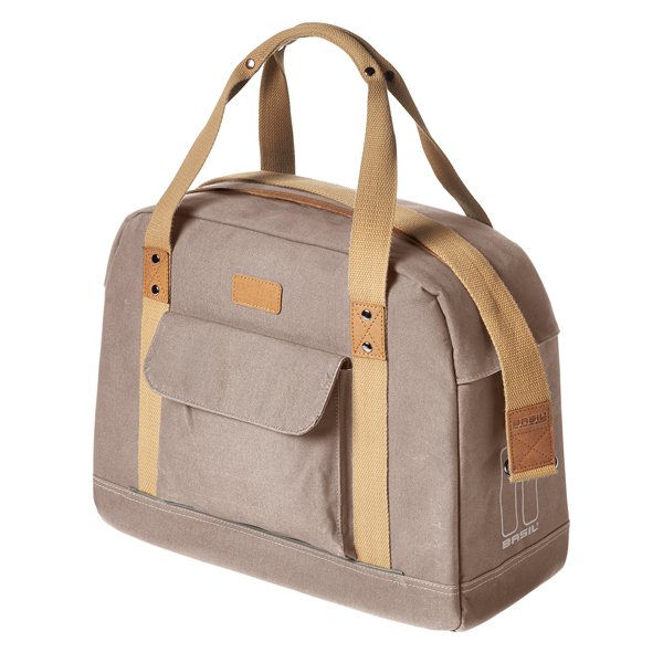 Basil kantoor tas Portland taupe Bruin/Crème