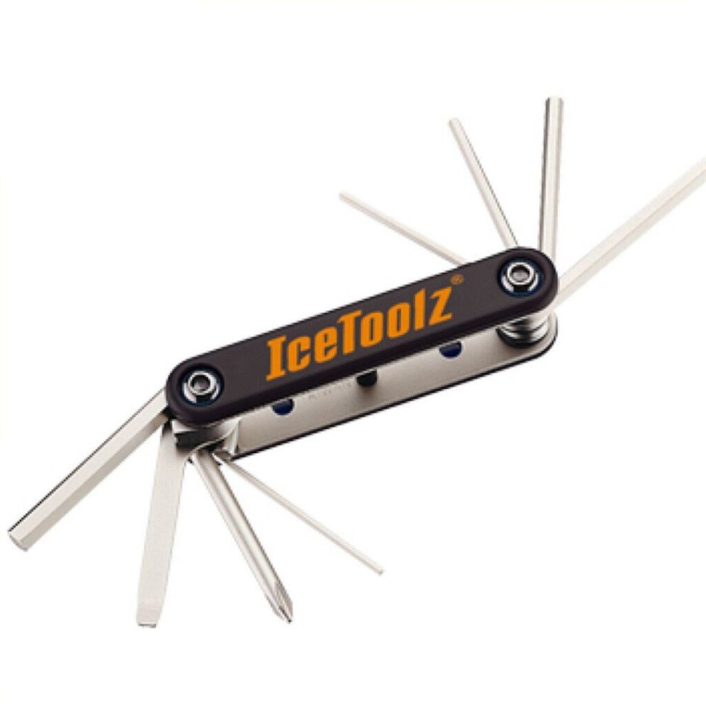 Icetoolz PB0104A Gereedschapset 8 delig Zilver/Zwart