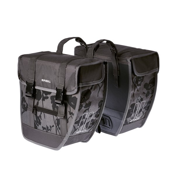 Basil dubb tas Tour Elegance grs Moonstone Grey