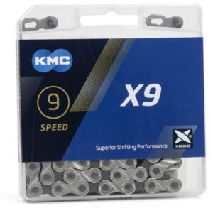 Kmc ketting X9 silver/grey 114s Zilver