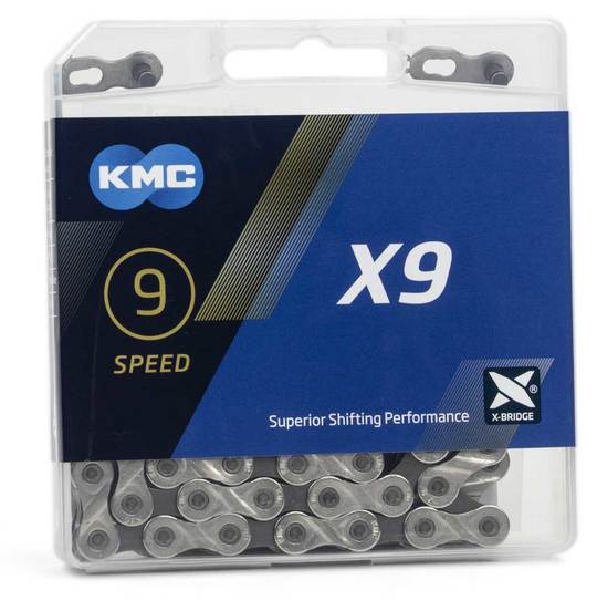 Kmc ketting X9 silver/grey 114s Zilver