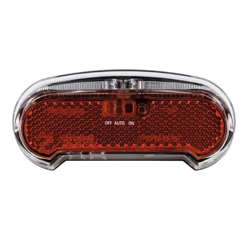 Axa achterlicht Riff steady auto batterij 80mm Rood|Transparant - Afbeelding 2