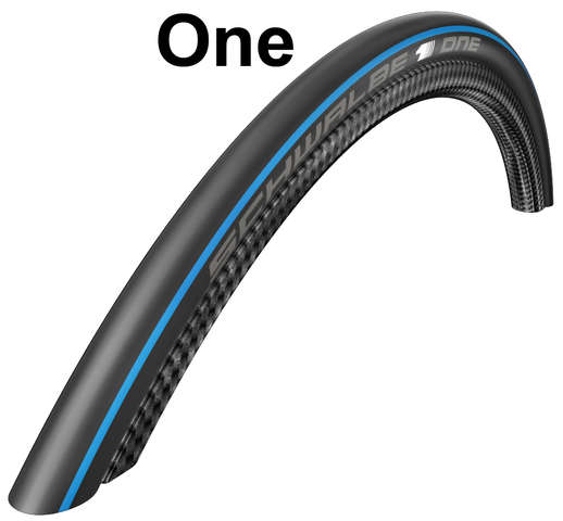 Schwalbe btb 700×23 One V zw/bl Blauw