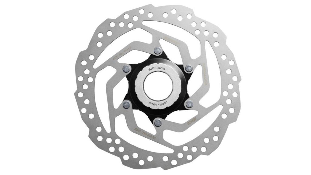 Shimano remschijf 160mm SM-RT10 centerlock Zilver