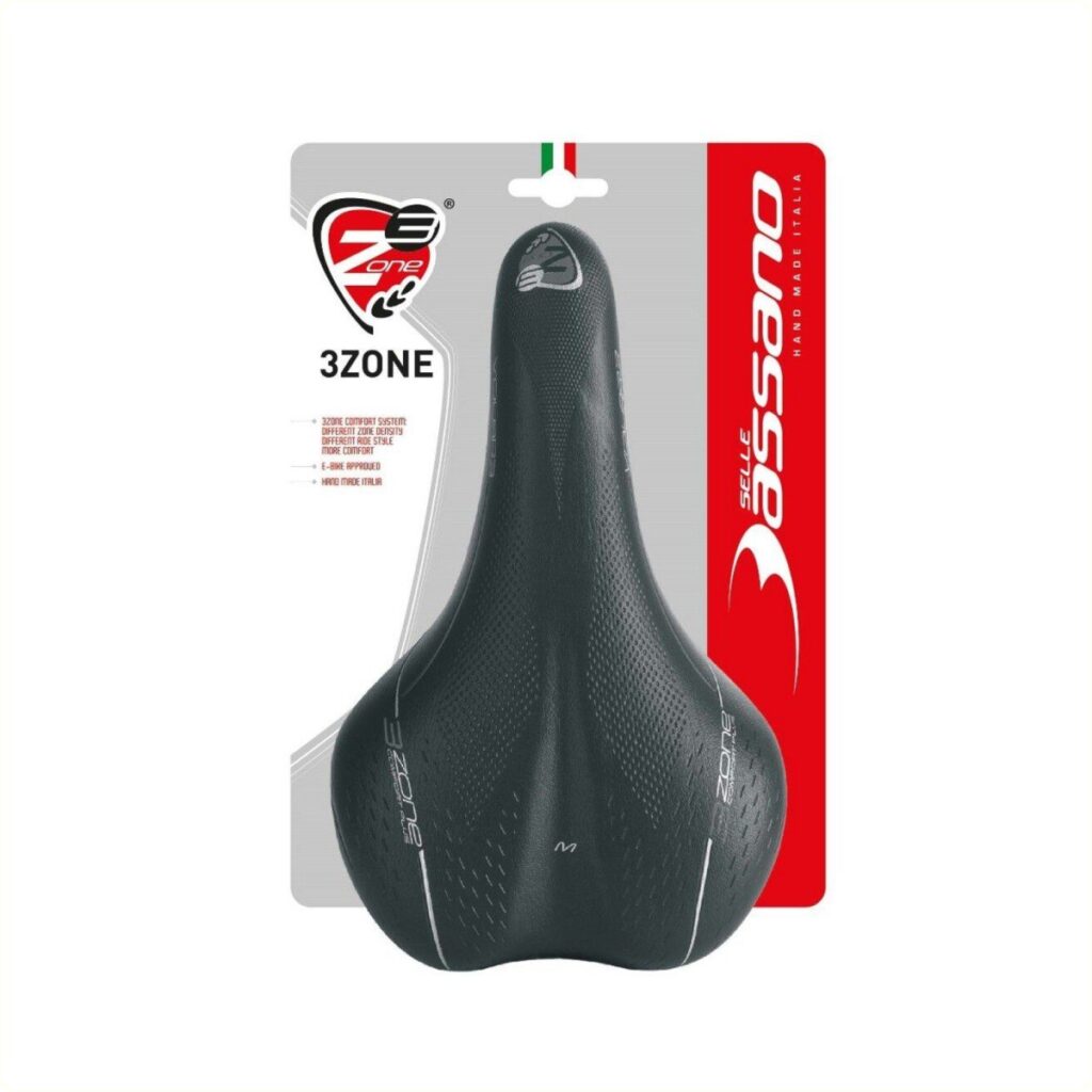 Selle Bassano zadel Volare M heren-Zwart