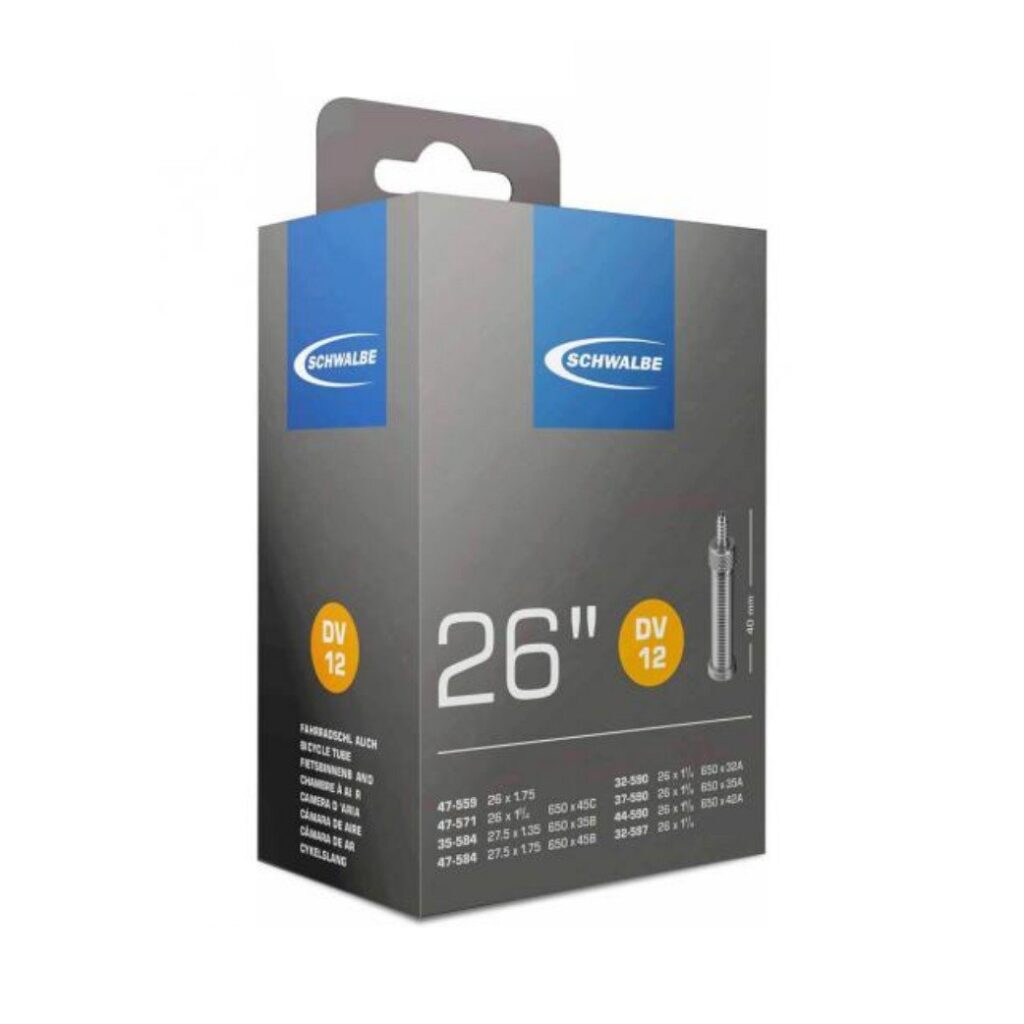 Schwalbe bnb DV12 26 x 1 1/4 – 27.5 x 1.75 hv 40mm BLACK