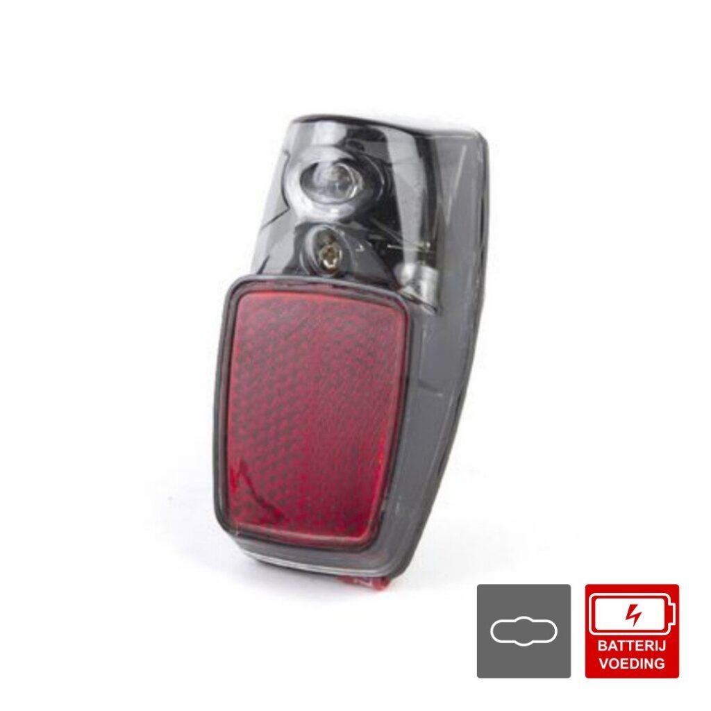 Ikzi Light achterlicht batterij spatbord Rood