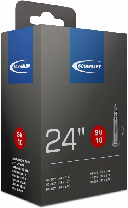 Schwalbe bnb SV10 24 x 1.50 – 2.40 fv 40mm BLACK