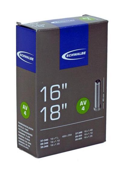 Schwalbe bnb AV4 16 x 1 3/8 – 18 x 1.35 av 40mm Zwart