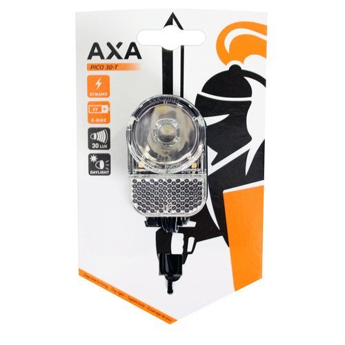Axa koplamp Pico E-bike switch aan/uit 6-42v 30 lu Black