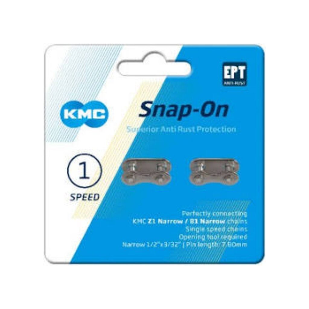 Kmc snap on schakel 3/32 narrow EPT op kaart Bruin