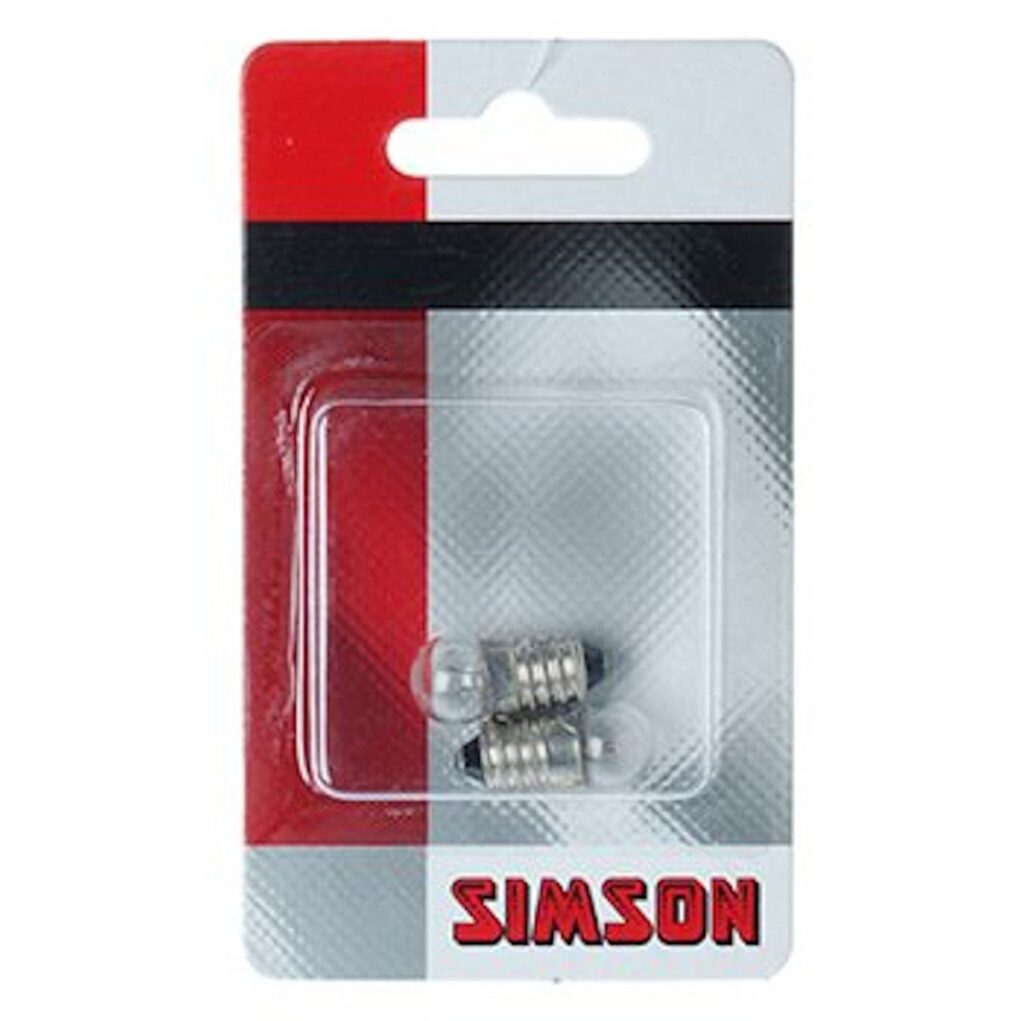 Simson lampje achterlicht 6 volt / 0,6 watt (2) Transparant - Afbeelding 2