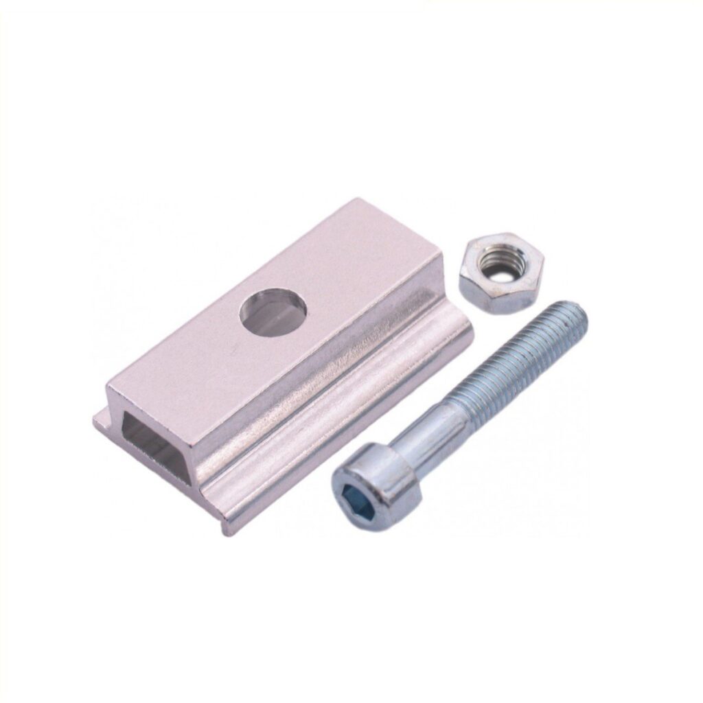 Ursus adapterplaat smal Zilver