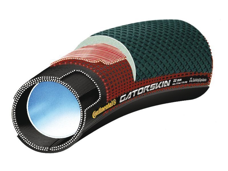 Continental btb Sprinter Gatorskin Tube 700 x 25 z Zwart