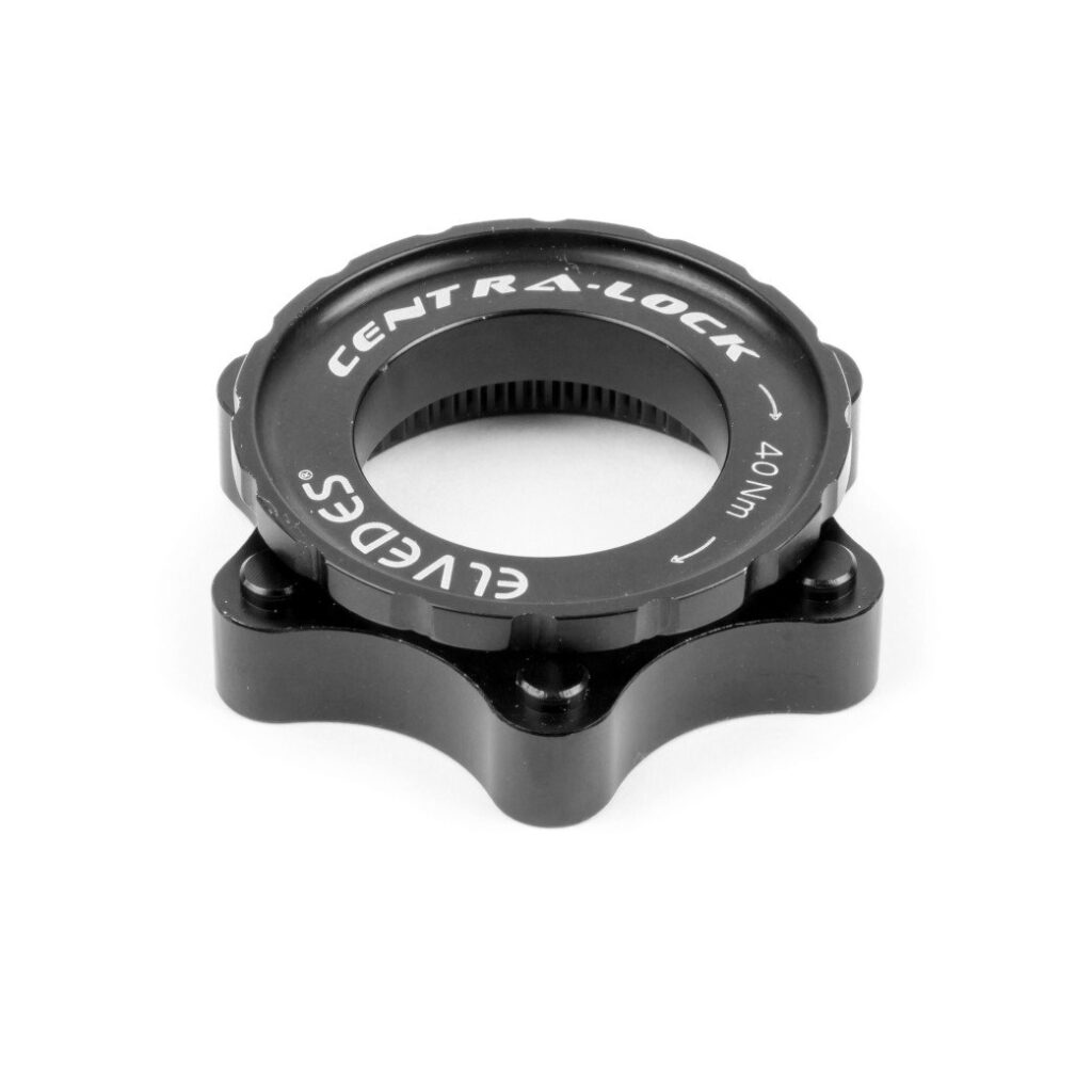 Elvedes remschijf adapter centerlock CNC + ring zw