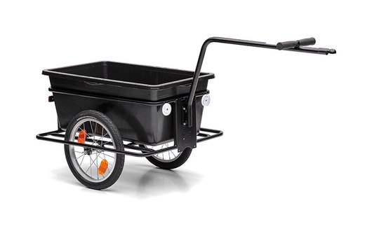 Roland fietskar BigBoy 90L + koppeling Zwart