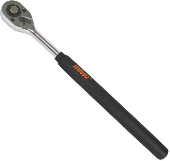 Icetoolz freewheelafnemer ratelsleutel 1/2 inch Zilver|Zwart