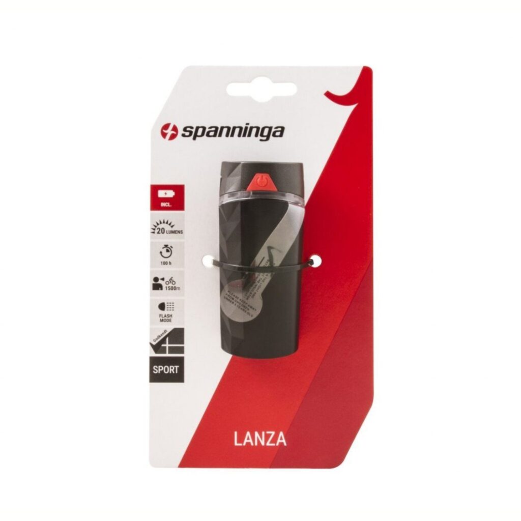 Spanninga koplamp Lanza batterij 20 lumen