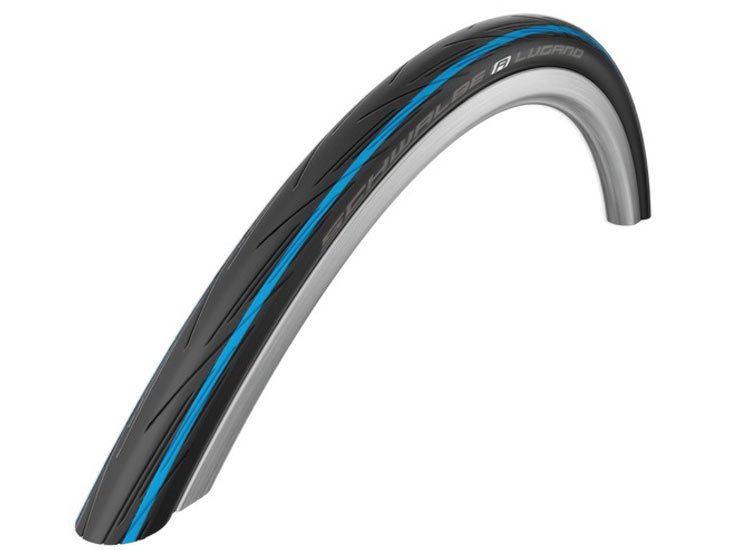 Schwalbe btb 700×25 Lugano kevl bl/zw V Blauw