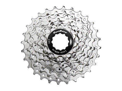 Sunrace cassette 9v 11/28 Zilver