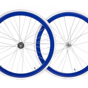 Wiel set fixed blauw