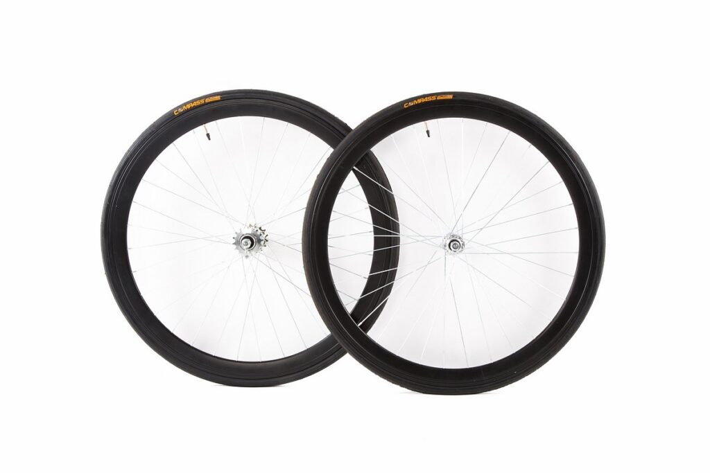 Wiel set fixed zwart + band zwart