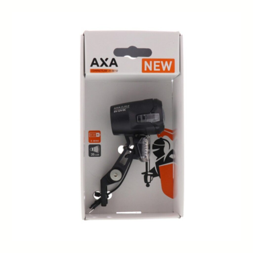 Axa koplamp Compactline E-bike 6-12v 35 lux Black