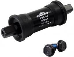 Sunrace trapas 127/35 inslag Zwart