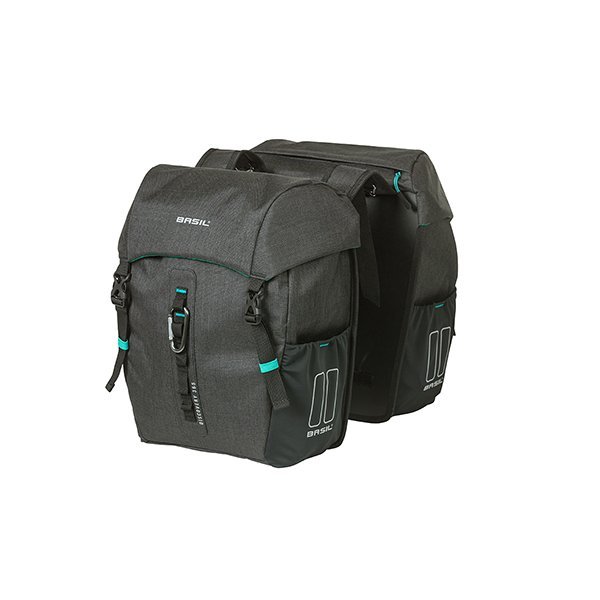 Basil fietstas dubbel Discovery 18L Zwart Melee