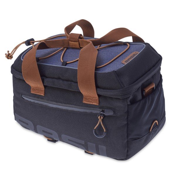 Basil dragertas Miles trunkbag zwart/grijs 7L Black Slate