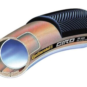 Continental btb Giro Tube 700 x 22 zw/lever BLACK-TRANSPARENT
