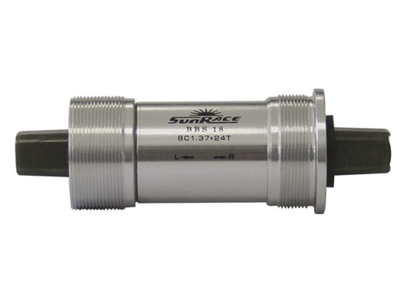 Sunrace trapas 68/127mm BSA aluminium Zilver/Zwart