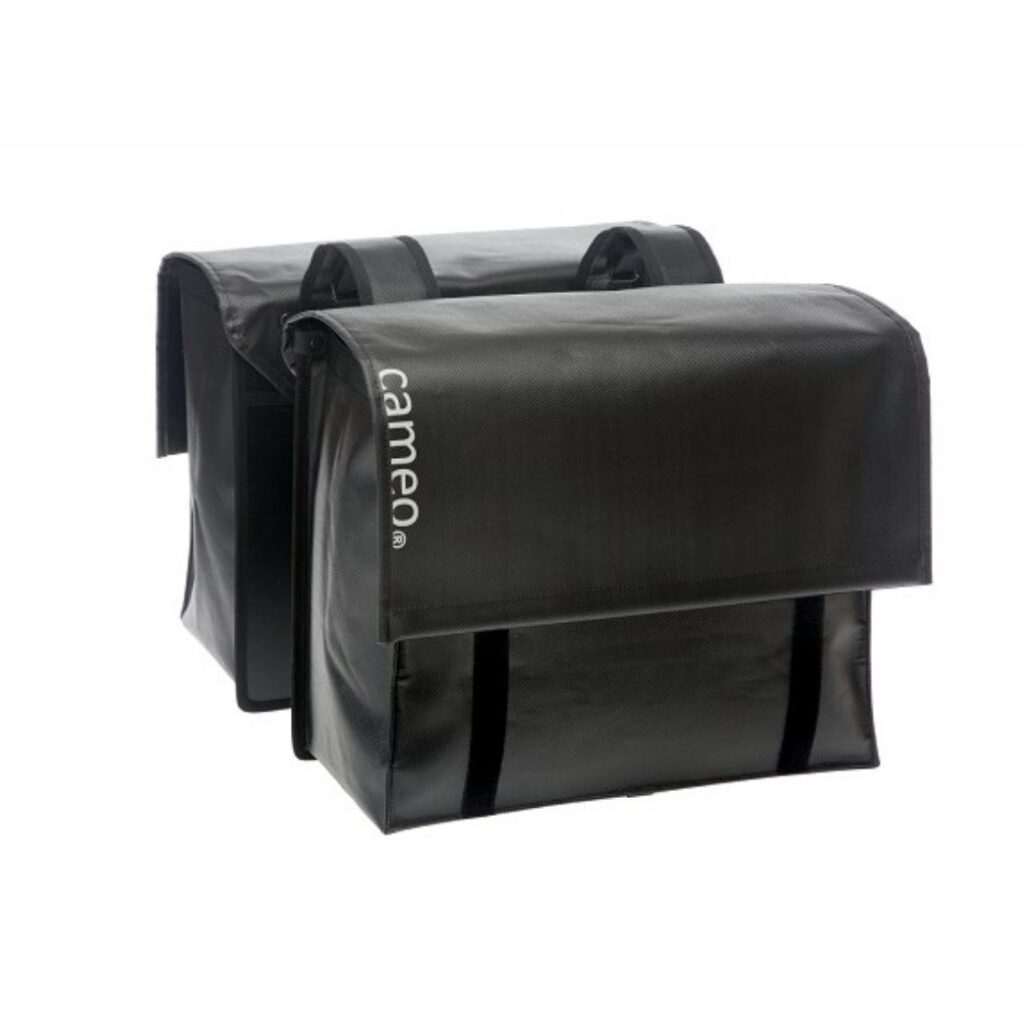 Cameo fietstas dubbel bisonyl 46L Black