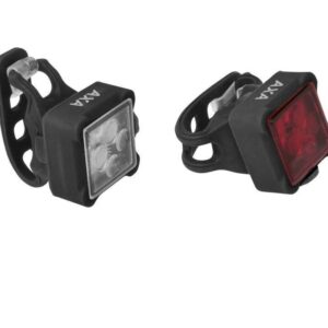 Axa verlichting set Niteline 44 batterij Zwart