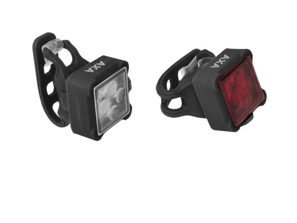 Axa verlichting set Niteline 44 batterij Zwart