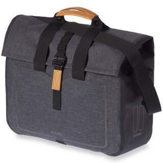 Basil fietstas enkel Business Urban dry charcoal 2 Charcoal Melee