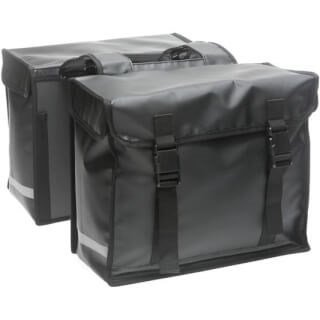 New Looxs fietstas dubbel 30 bisonyl mat 46L Black