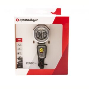 Spanninga koplamp Kendo + XDOc dynamo 30 lux Zwart