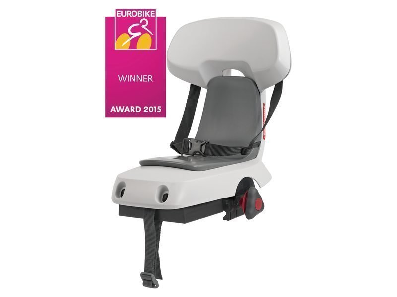 Polisport achterzitje Guppy Junior cool grey / dar Wit/donkergrijs