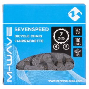 M-wave FD1202A Ketting 7 sp grijs/bruin