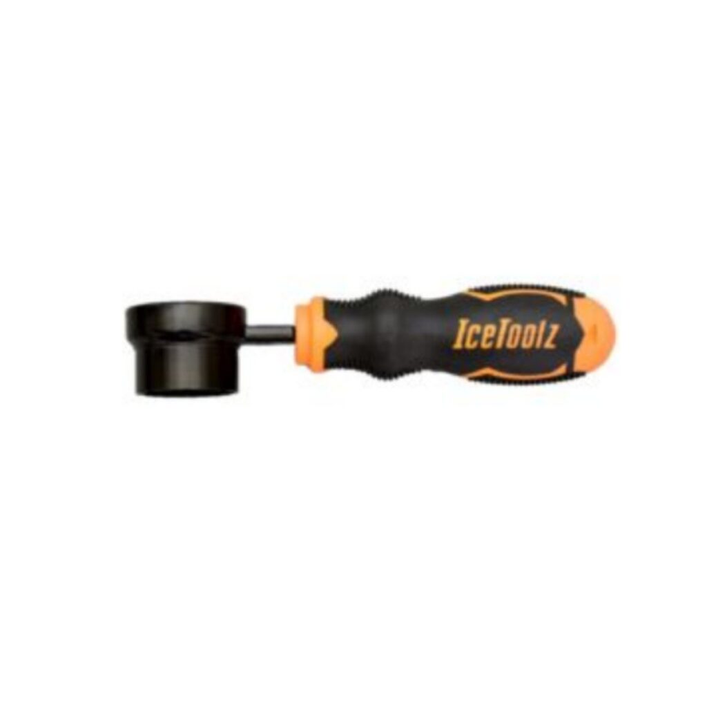 Icetoolz balhoofdmoersleutel 32/36mm Oranje|Zwart