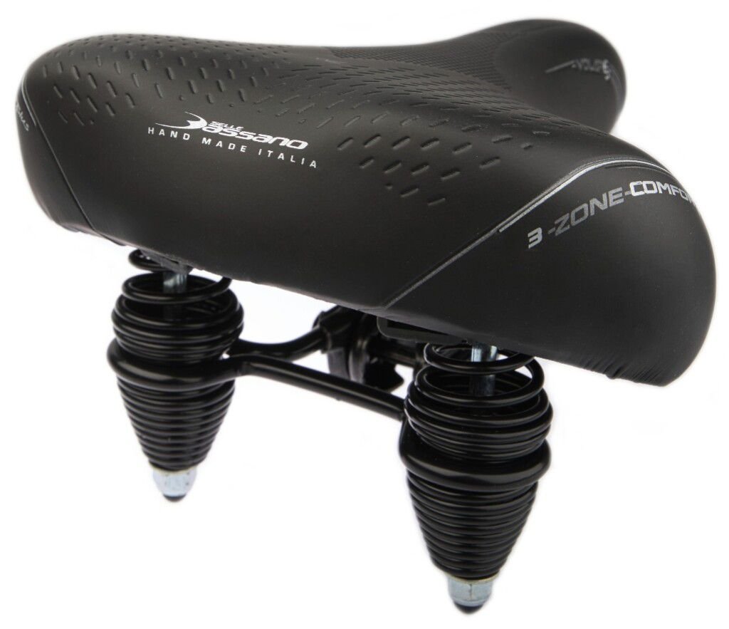 Selle Bassano zadel Volare XXL Cruiser-Zwart
