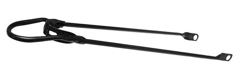 Unbranded Spatbordstang achter bumper 28 Mat Zwart