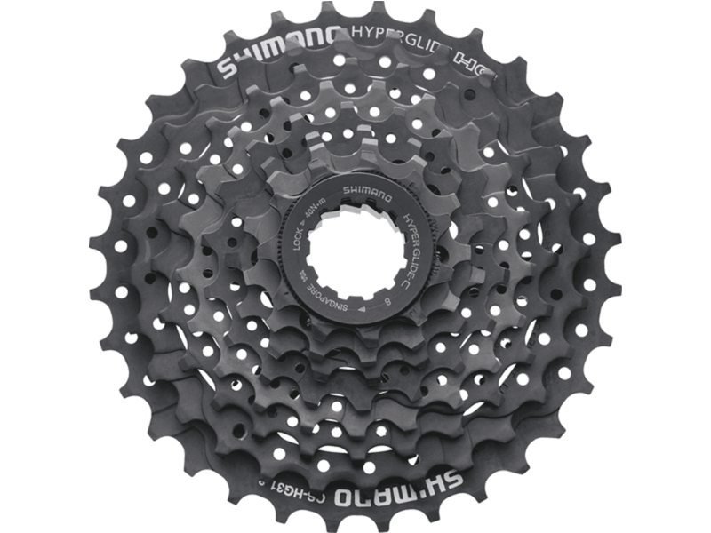 Shimano cassette 8v 11/30 HG31 Zwart