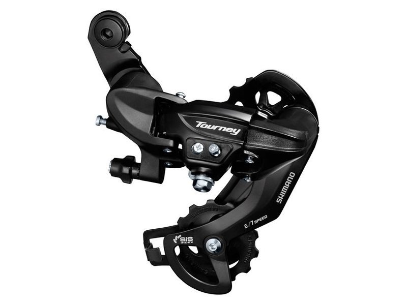 Shimano achter derailleur Tourney TY300 z/haak Zwart