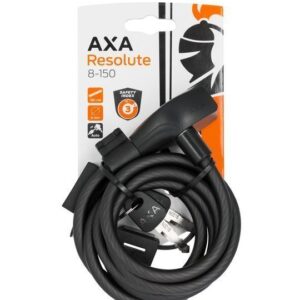 Axa Kabelslot Resolute 8/150 Matt Schwarz
